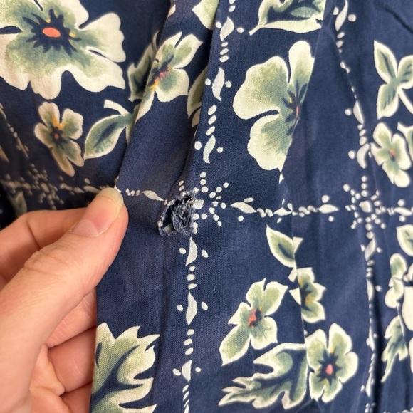 Chaps Ralph Lauren Blue Floral Aloha Shirt Size L - Picture 5 of 5